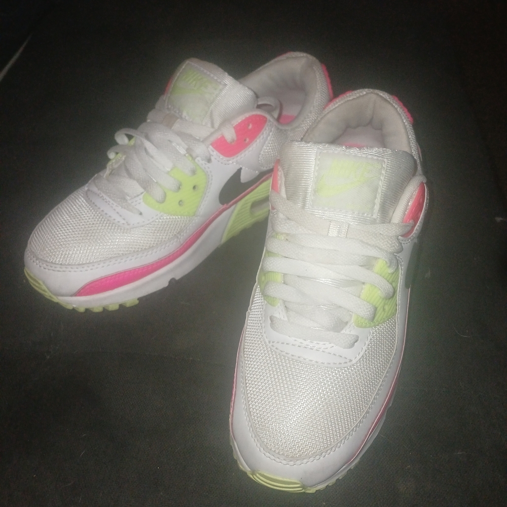 Nike Women's White and Neon Sneakers